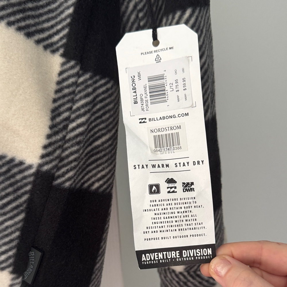 Billabong Fleece Button Up - Picture 2 of 3